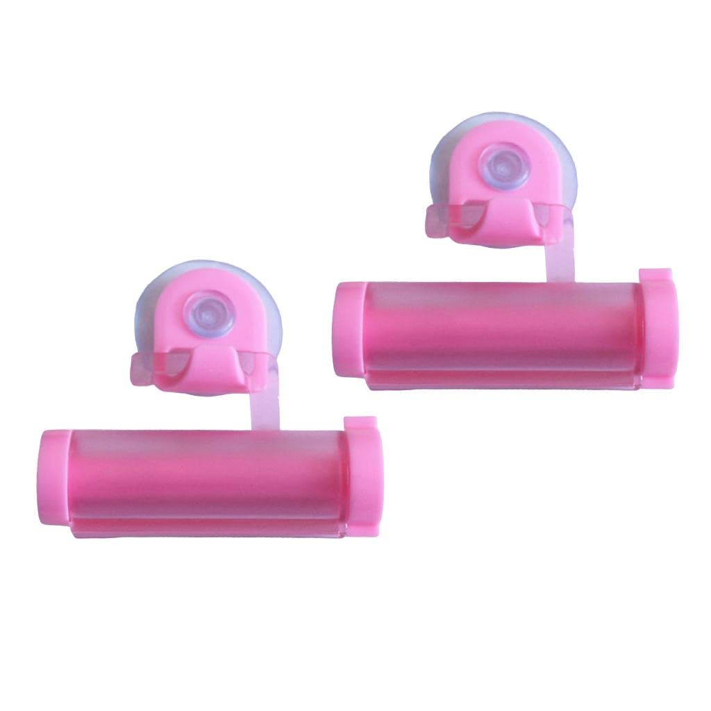 2pcs Durable Toothpaste Tube Squeezer Wringer Roller Dispenser Pink-picture-27