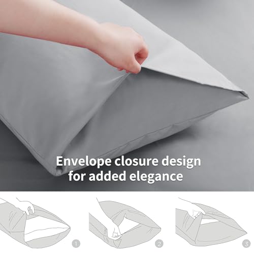 Linge de lit simple en microfibre brossée douce aspect soie - 7