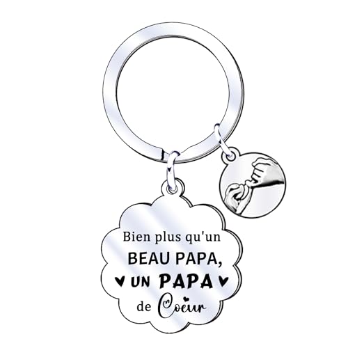 XWXWXW Father's Day Gift Dad Keyring, Father Father Daughter Keyring, Gift for Father's Day, Father's Day Gift, Dad Birthday Gift, 1, L