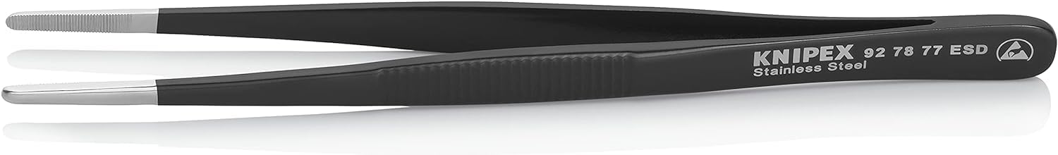 Knipex Black 92 78 77 Esd Precision Tweezers Esd 145 Mm