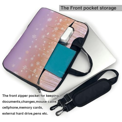 Maletín para laptop impermeable 14 pulgadas morado miniatura 6