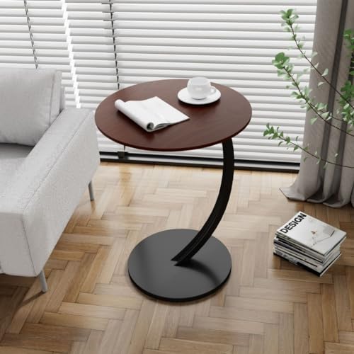 Table de chevet gain de place avec support renforcé blanc et or