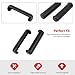 Jimen Compatible with Jeep Wrangler JL JLU & Jeep Gladiator JT 2018-2024, 1 Pair Car Front Windshield Hinge Cover Trim (Matte Black)