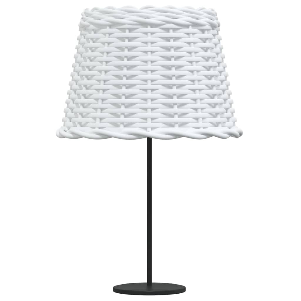 Abażur Ø 30 x 20 cm biały wiklina lampa sufitowa lampa stołowa