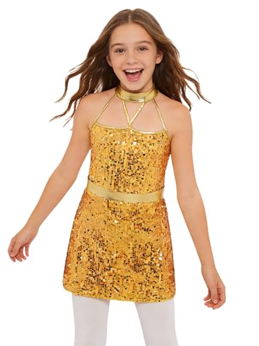 Robe latine brillant tenue moderne jazz fille pour ne plus gratter sur scène