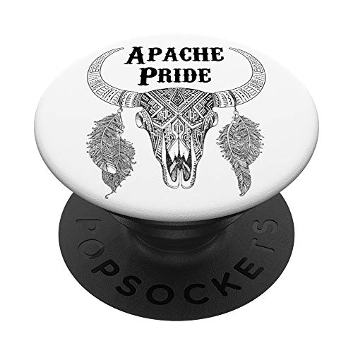Apache Pride Tribe Chiricahua Nativo Americano Indio Buffalo PopSockets PopGrip Intercambiable