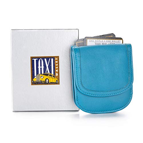 Taxi Wallet® TW03-BLU MOON - Soft Leather - Compact, Front Pocket Folding Wallet - For Cards, Coins, Bills, ID (Men & Women) - Image 5