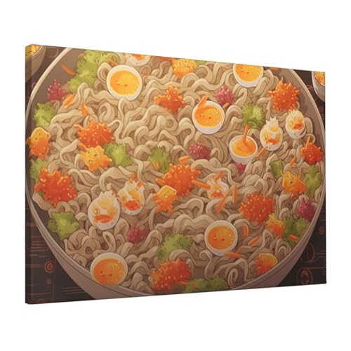 Toile de ramen style japonais pour créer une ambiance zen au salon
