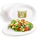 Brheez Heavy Duty Plates 100% Natural Sugarcane Biodegradable Compostable Bagasse, Eco-friendly paper alternative - Oval Serving Platters 7.5"x10" - Pack of 25