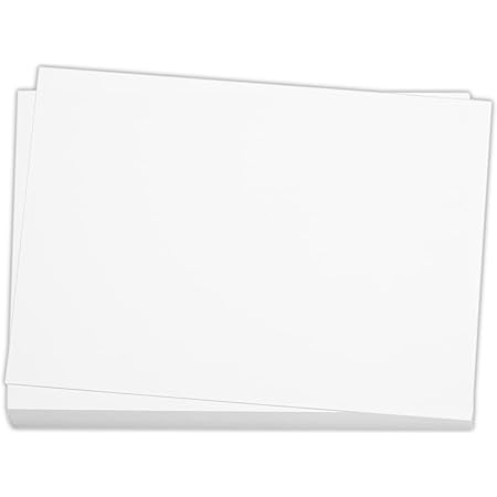Amazon.com : 100 Pieces 5" x 7" White Cardstock, Heavyweight Cardstock ...