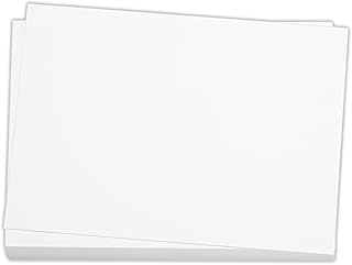 100 Pieces 5" x 7" White Cardstock, Heavyweight Cardstock Sheets Blank Invitation Paper Greeting Cards Printable, 74lb Cover 200 GSM/White