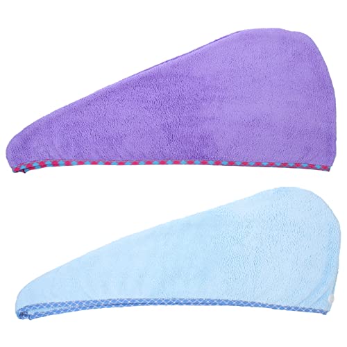 DRESSOOS 2 Piezas De Gorros para El Cabello Secos, Toallas Cómodas para La Cabeza, Toallas De Secado Rápido, Toallas para El Cabello Prácticas, Toallas De Baño para Niñas, Toallas De