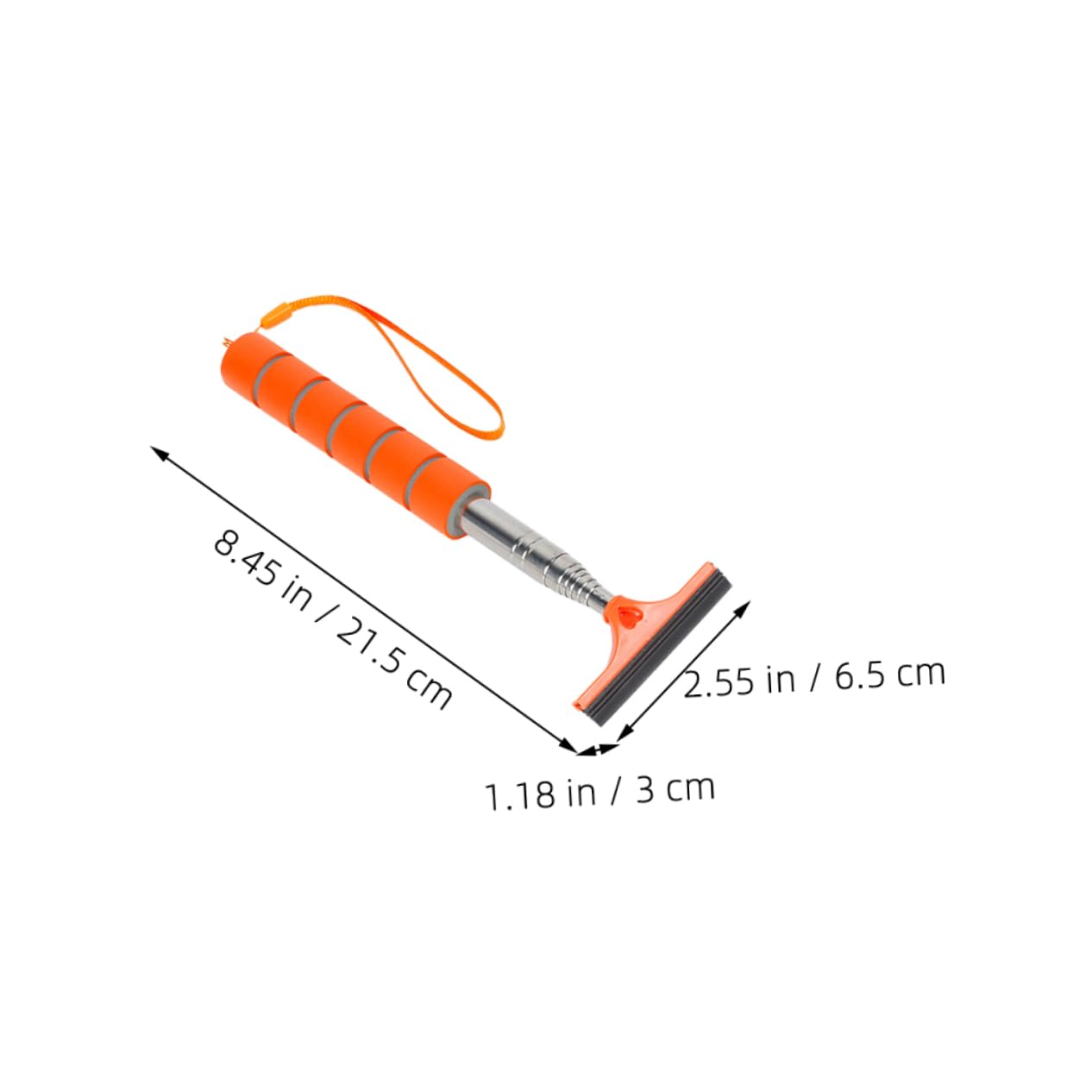 Cabilock Telescopic Car Windshield Squeegee with Handle Multifunctional Rearview Mirror Cleaning Tool for Effortless Car Window Cleaning Durable and User Friendly Design