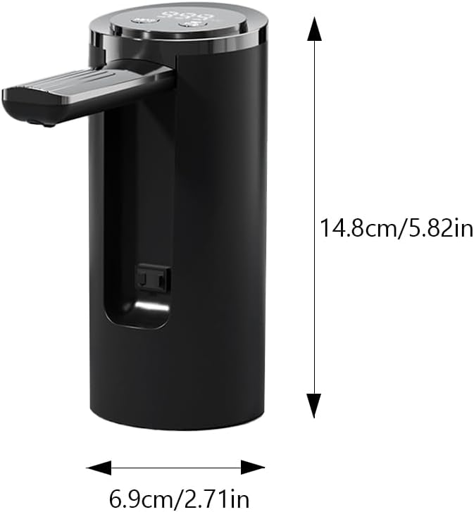 Automatic Water Dispenser Pump for 5 Gallon - Portable Electric Water Jug Dispenser,Digital Display USB C Charging Foldable Spout Stable Dispensing Drinking for Kitchen Home Office Camping