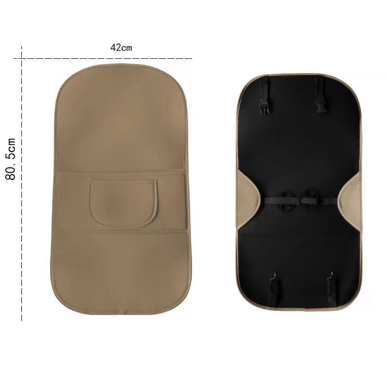 Protezione per Schienale Sedile Auto per Jeep Compass, Impermeabile Posteriore Auto Organizzatori Tasche Kick Mats Auto Accessori,D-2PCS