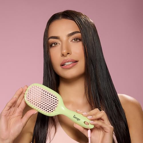 L'ANGE HAIR Detangling Vented Brush, Green | Flexible Bristles for Wet or Dry Hair, Gentle Glide to Reduce Breakage, Ergonomic Shower Brush - image 3