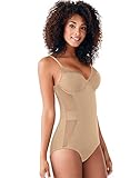 Bali Women’s Firm Control Shapewear Built-in Bra Body Shaper with Cool Comfort Fajas DF0056