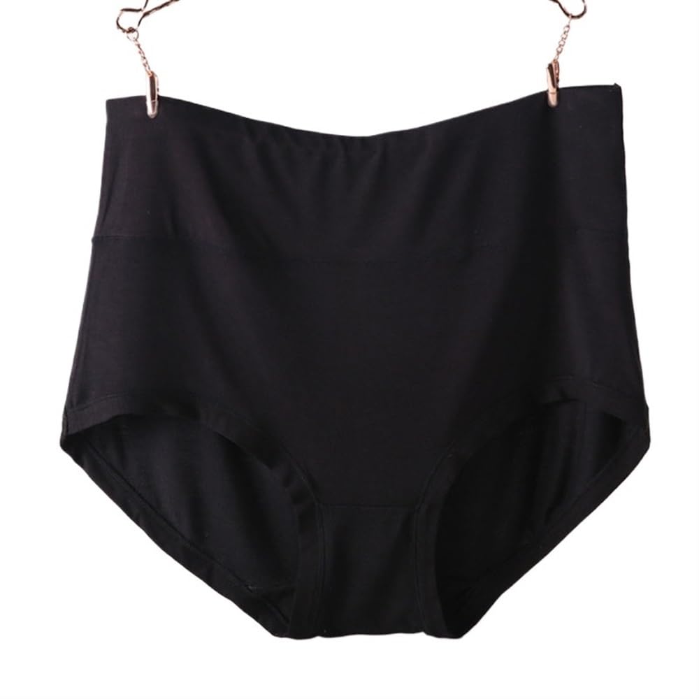 4 mutandine da donna in fibra di bambù, a vita alta, per modellare il corpo, mutandine da donna (anguria, 4XL)