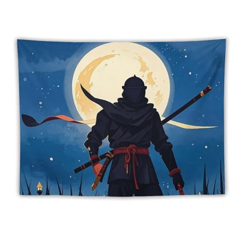 Tapisserie ninja pour habiller un mur vide, grand format polyester facile à installer