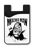 Schnelle Lieferung Macho Man Randy Savage Black Artwork Kreditkarteninhaber für Smartphone