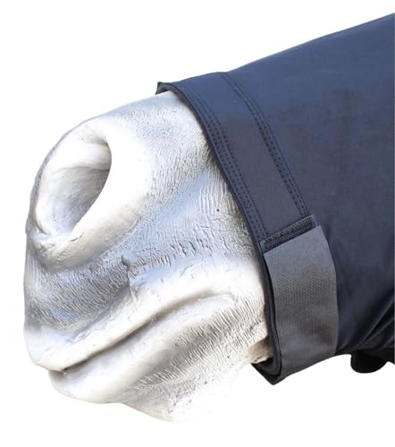 Image of XLarge Horse Comfort Stretch Spandex Neck Hood Mane Stay Black 521MW04BK