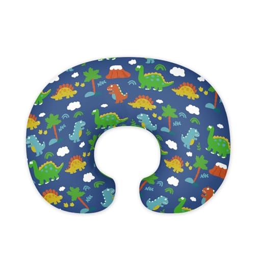 XXQGOMG Nursing Pillow Cover Dinosaurs Breast Feeding Pillows for Babies Boys & Girls Soft Breathable Nursing Pillow Case U Shaped Nursing Pillow Slipcovers for Breastfeeding Mom