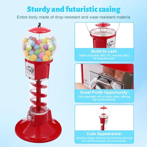 Il distributore automatico dei bambini, il distributore commerciale, la macchina di Gumball, può ospitare 600 1,2 pollici o 230 guanti da 1,7 pollici/capsule, adatto a guanti da 32-50mm (E)