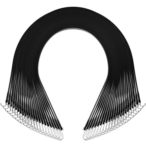VEVOR Rubber Bungee Cords (21″) – 50 pack.