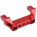 Dilwe Front Bumper Mount for -4 RC Crawler Car (Red)