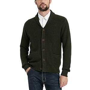 men's button down sweater with pockets