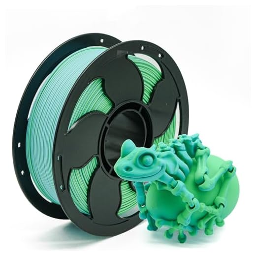 Matte Dual Bi Color Sky Blue Green PLA Filament 2 in 1, 1.75mm High Speed 600mm/s Coextrusion 3D Printer Filament Rapid Magic Color Change, Matte PLA 1kg (2.2lbs) Spool Perfectly Hide The Layer Line