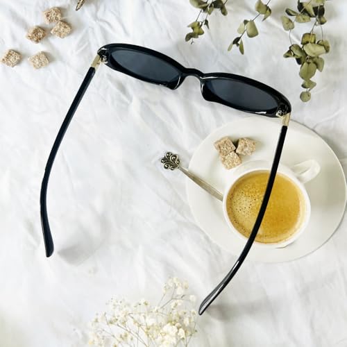 OZPYKAE etro 90s Women Men Oval Sunglasses,Vintage Small Face UV400 Protection Tiny Sun Glasses3
