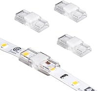 Vista 7 de Armacost Lighting SureLock Pro 560823 - Conector de canal de cinta LED de un solo color blanco a cable