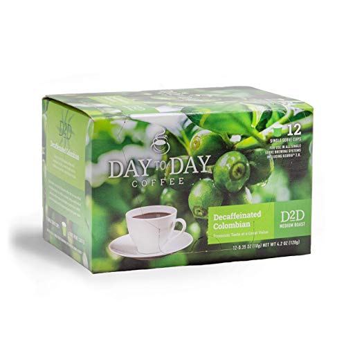 Image of Day To Day Decaf Colombian Supreme MediumRoast Single Serve Coffee Pods, 12-Count Box (Pack of 6) for K-Cup Keurig Brewers