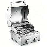 2-Burner Built in Grill, Stainless Steel Propane...