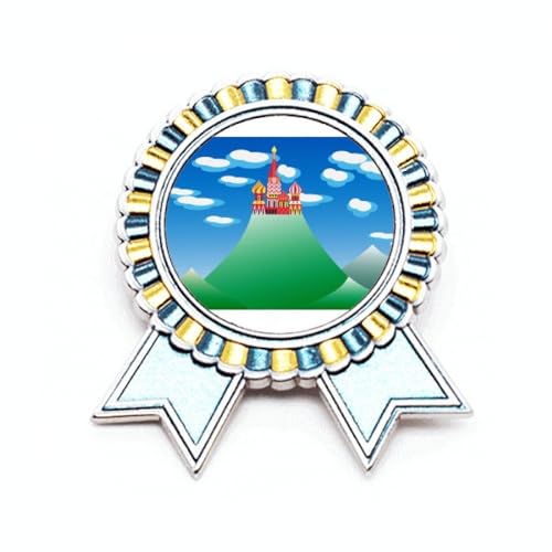 Broche château de nuage en métal pour personnaliser un vêtement uni