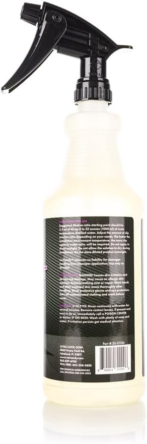 Car Candy - Wrap It - PPF & Window Tint Slip Solution - Prevents Premature Bonding - Extended Handling Time - Safe on All Adhesives - 32oz Concentrate