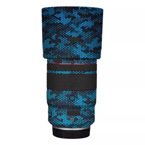Autocollant Canon RF135mm F1.8 bleu mamba anti-rayures pour objectif photo