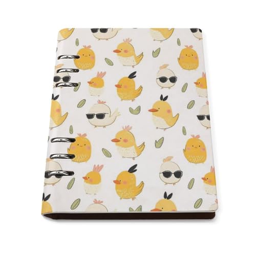 Bloc-notes lignés pour l'école A5 carnet de notes rechargeable en cuir