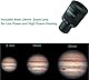 Telescope Ocular Zoom, 1.25 Inch 8-24 mm Zoom Eyepiece 40°-60° Field of View, 17-22 mm Eye Relief, FMC 9 Element 6 Group Telescope Accessories for Astronomical Telescopes Planet Moon Astronomical