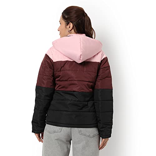 Image of PINACOLADA Women's Puffer Regular Fit Bomber Jacket For Winter Wear | Standing Collar | Full Sleeve | Zipper | Casual Jacket For Woman & Girl | Western Stylish Jacket For Women