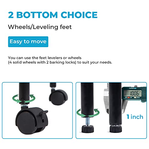 Js Home Heavy Duty Garment Rack, Free-Standing Rolling Clothes Rack With Fitted Grey Oxford Cover, Extra Large Wardrobe Storage Rack/Organizer #TOP2