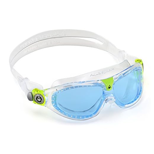 Aqua Sphere Kid's Seal 2 gafas de natación regulares, lente transparente/azul, talla única