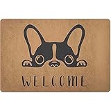 size: 50x80 cm (20x32 inch) N/Ａ Felpudo Interior Bulldog francés - Frenchie Bull Dog - Tapete de Bienvenida - Tapete para Puerta - Felpudo - Regalo de inauguración de la casa-50X80CM