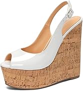 Amazon.com | YODEKS Women's Wedge Heel Pumps,Platform High Heel Wedge Pump Shoes,Ankle Strap 