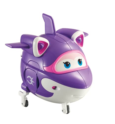 Super Wings - 5'' Transforming Supercharged Crystal Airplane Toys Action Figure | Season 4 | Airplane To Robot | Birthday Gift For 3 4 5 Year Old Boys And Girls | Toy Plane Vehicle For Preschool Kids #TOP1