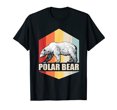 Ours polaire rétro vintage T-Shirt