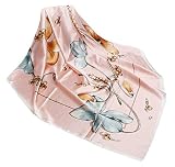 Wander Agio Silk Feeling Scarf Womens Fashion Printing Scarves Pattern Square Satin Face Headscarf B