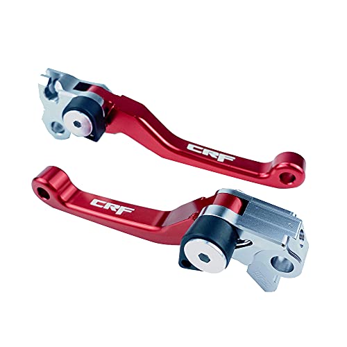 New Cnc Motorcycle Billet Foldable Pivot Clutch Brake Lever Handle For Cr125R Cr 125 R 04-07 Crf250R Crf 250 R Crf450R 04-06 Crf250X 04-17 Crf450X 05-17 Dirt Bike Pit Bike #TOP1
