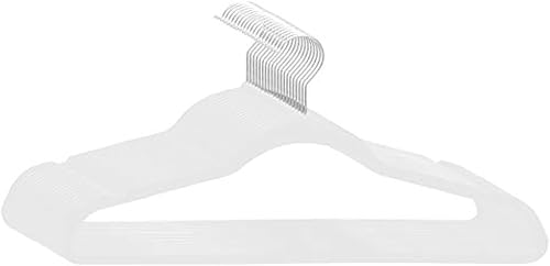 Miniatura 5 de Perchas de terciopelo de alta calidad, paquete de 20, perchas giratorias de terciopelo ultra finas y antideslizantes para trajes, 21 pulgadas extra